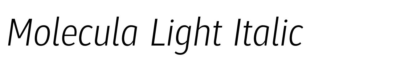 Molecula Light Italic